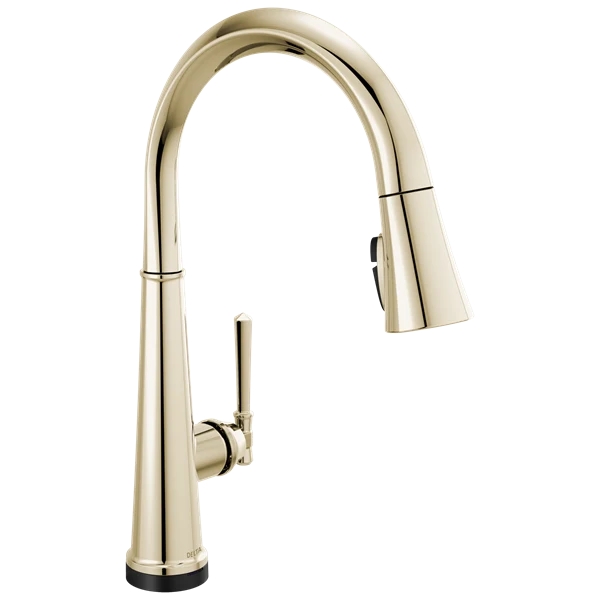 Delta - Emmeline Touch2O Technology Kitchen Faucet With Touchless Technology Lumicoat Polished Nickel