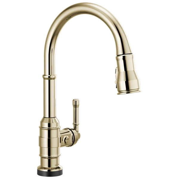 Delta - Broderick Touch2O Technology Kitchen Faucet With Touchless Technology Polished Nickel