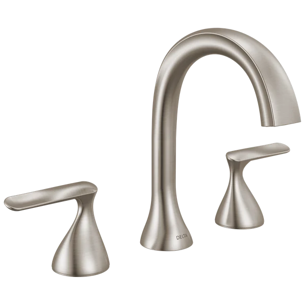 Delta - Bonacci Two Handle Widespread Bathroom Faucet Lumicoat Stainless