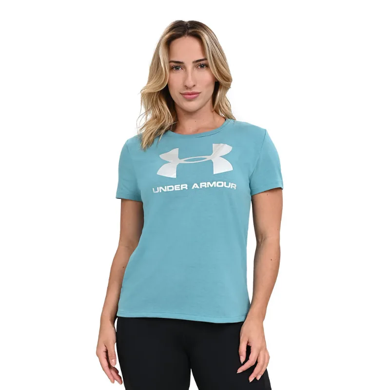 Camiseta de Treino Sportstyle Feminina Under Armour Live PP Azul