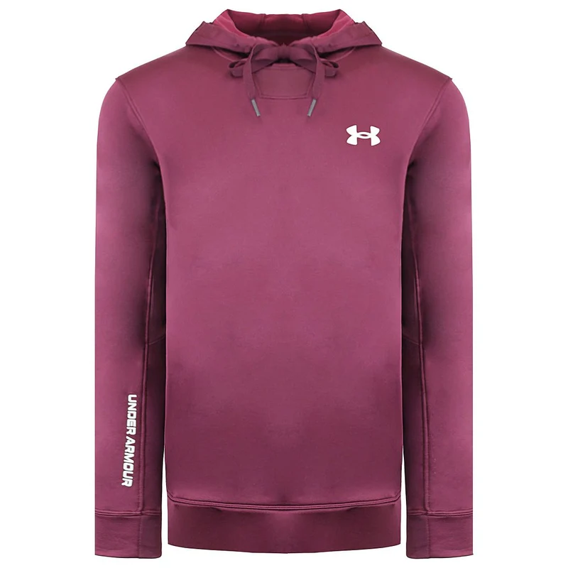 Under Armour Terry Mens Burgundy Hoodie L