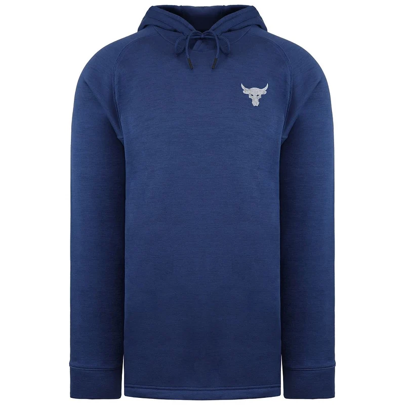 Under Armour Project Rock Charged Mens Blue Hoodie L
