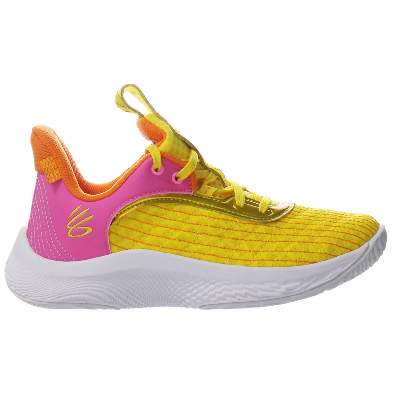 Under Armour Sesame Street x Curry Flow 9 PS Kids Yellow Trainers 11k