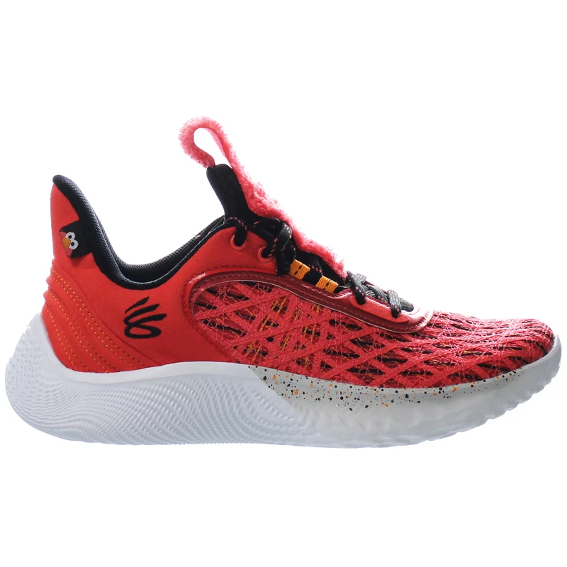 Under Armour Curry Flow 9 Sesame Street Kids Red Trainers 3.5