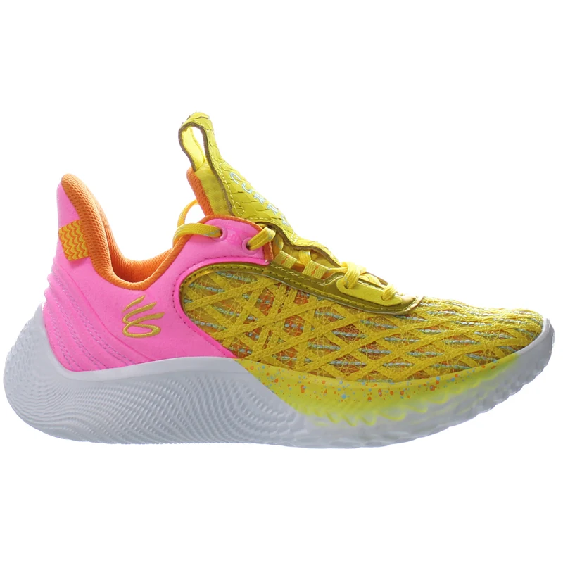 Under Armour Curry Flow 9 Sesame Street Kids Yellow Trainers 4.5
