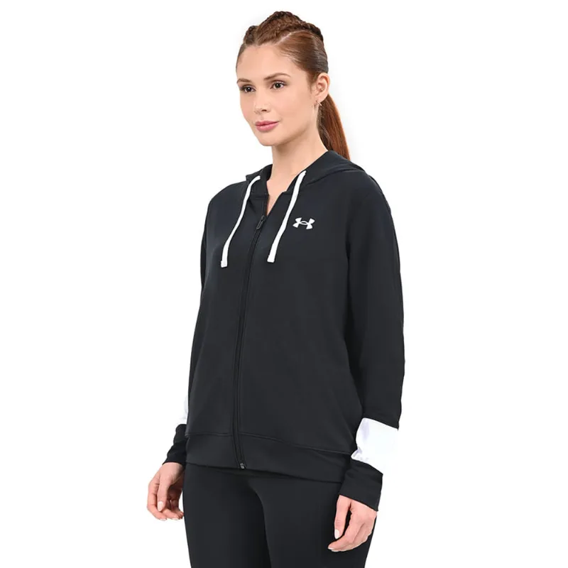 Moletom Feminino Under Armour Rival Terry Full-Zip Hoodie PP Preto