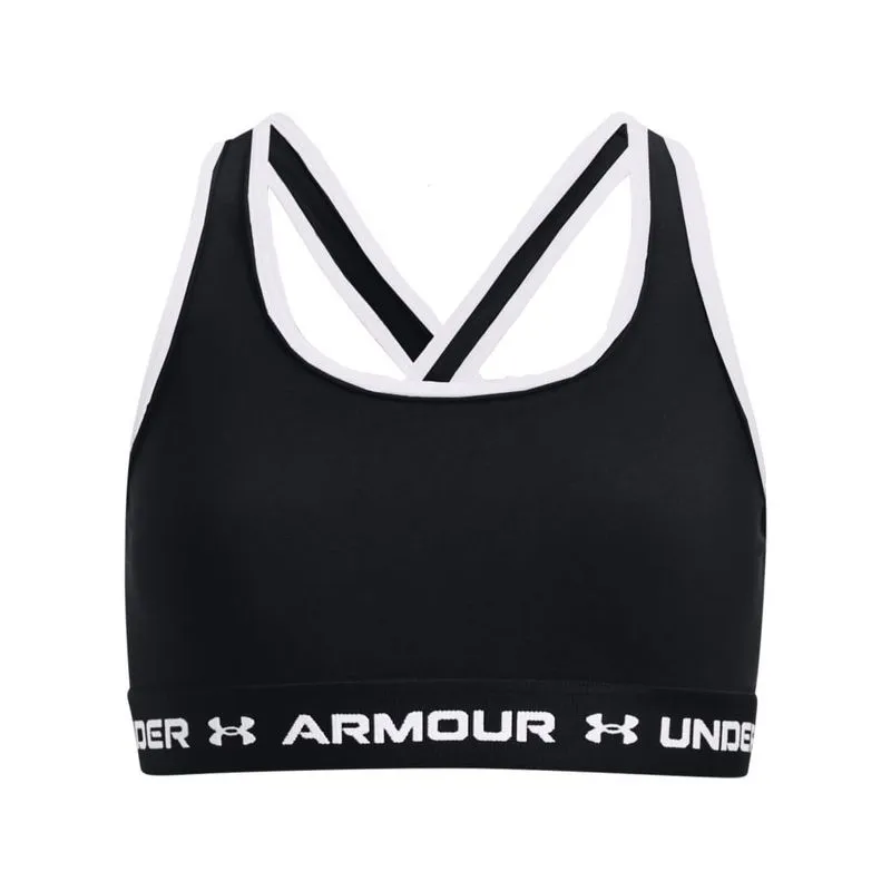 Top de Treino Feminino Under Armour Crossback Mid Solid PP / Preto
