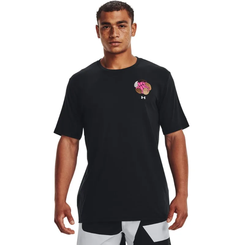 Camiseta de Treino Masculina Under Armour Bball Assists PP Preto