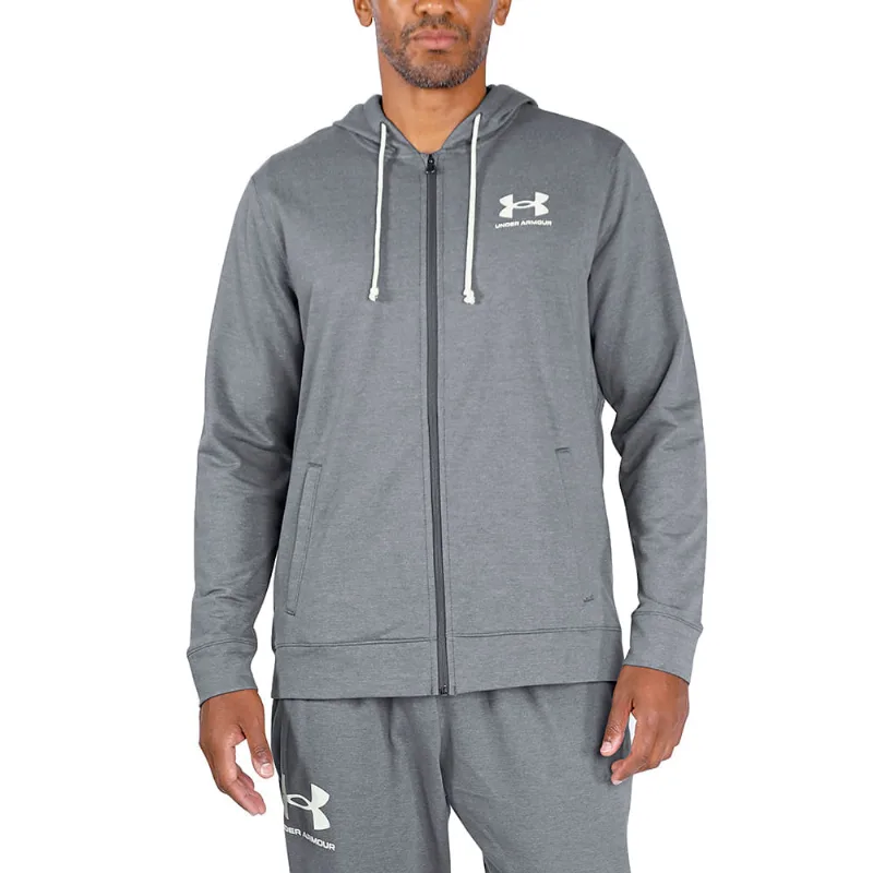 Moletom de Treino Masculino Under Armour Rival Terry LC FZ M Cinza