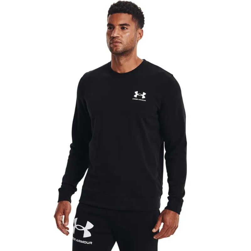 Moletom de Treino Masculino Under Armour Rival Terry Logo Crew M Preto
