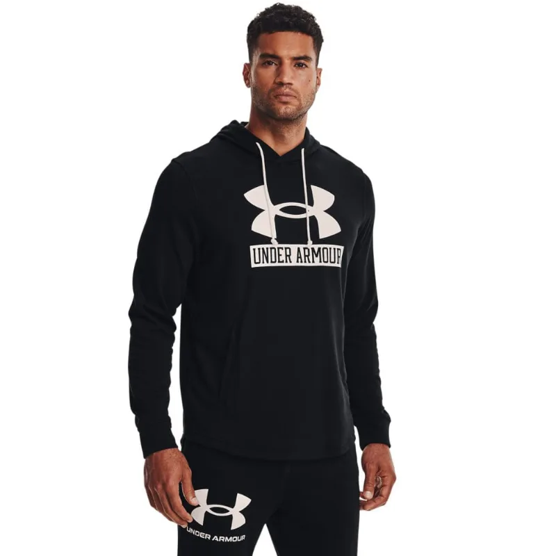 Moletom de Treino Masculino Under Armour Rival Terry Logo Hoodie GG Preto