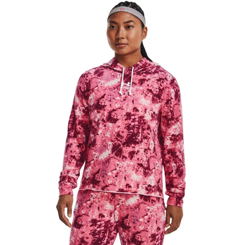 Moletom de Treino Feminino Under Armour Rival Terry Print G Rosa