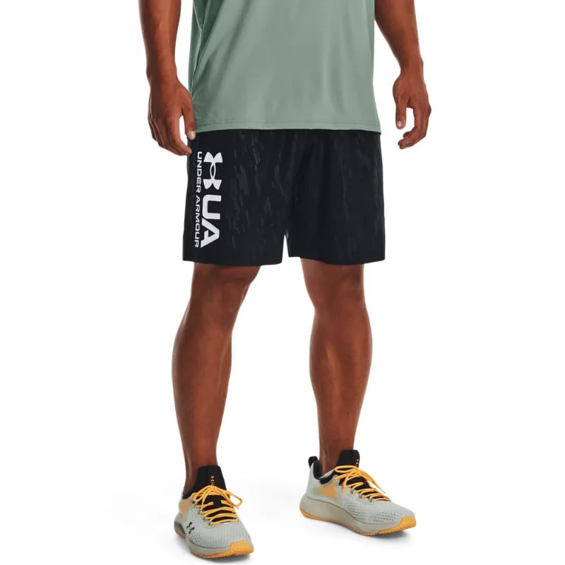 Shorts de Treino Masculino Under Armour Wovwn Emboss PP Preto