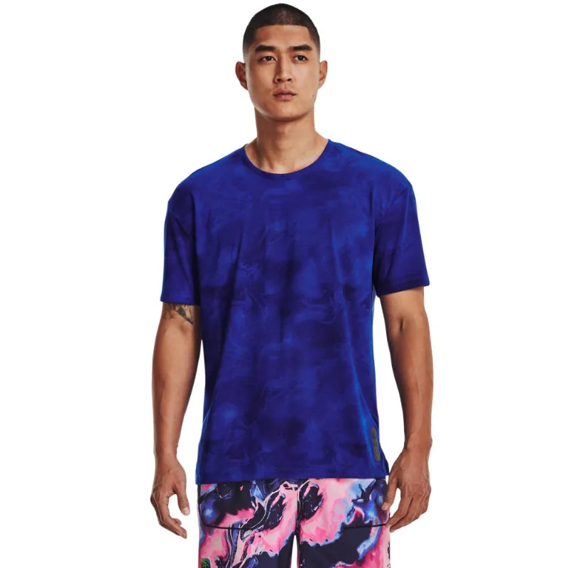 Camiseta de Corrida Masculina Under Armour Anywhere Streaker P Azul