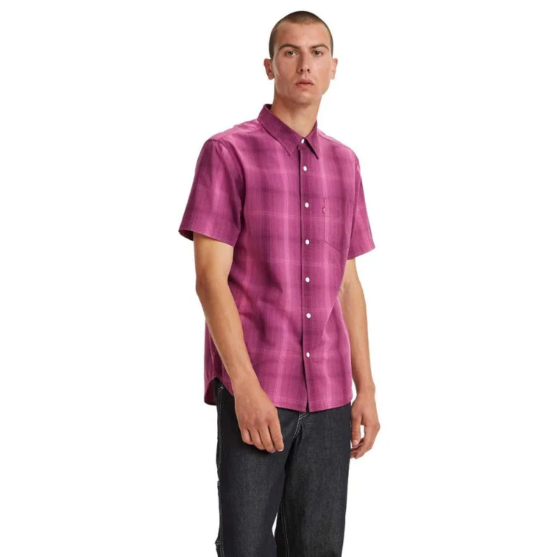 Camisa Levi's Classic Pocket Standard Roxo M