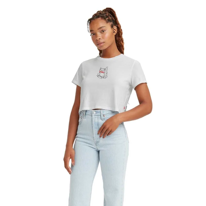 Camiseta Levi's Cropped Jordie Branco M