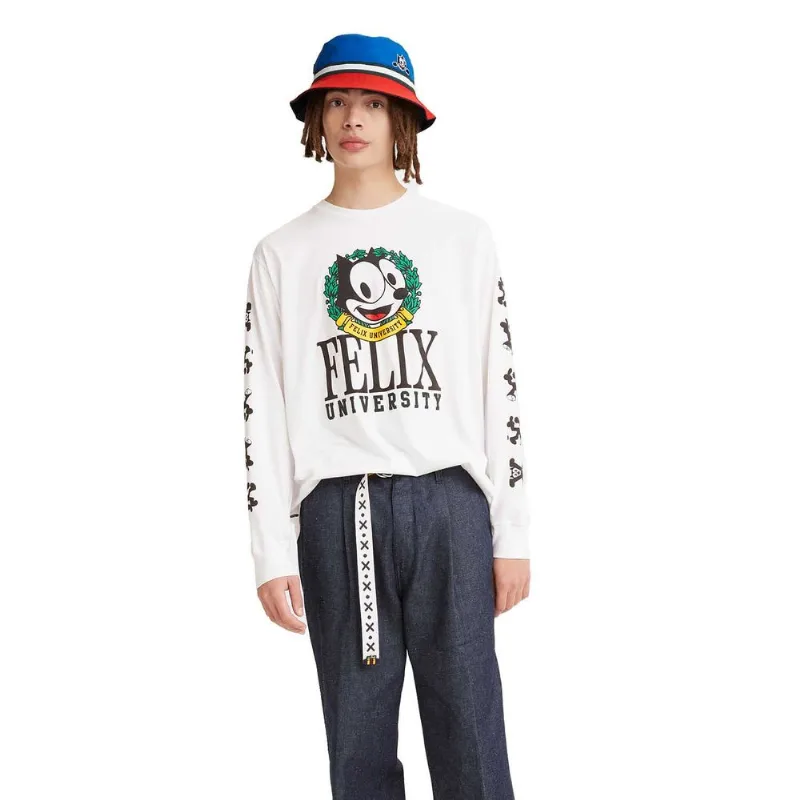 Camiseta Levi's x Felix Relaxed Manga Longa Branco S