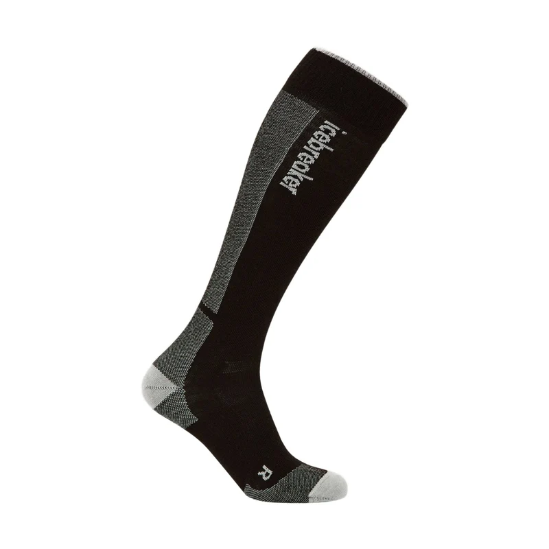 Icebreaker Ski+ Ultralight OTC Mens Sock Black Ether / L