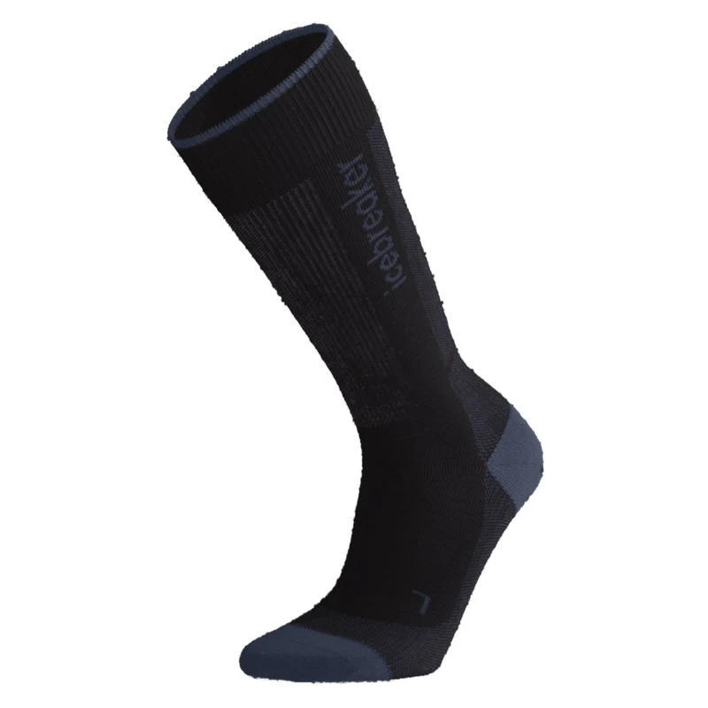 Icebreaker Ski+ Light OTC Womens Sock Black Dawn / L