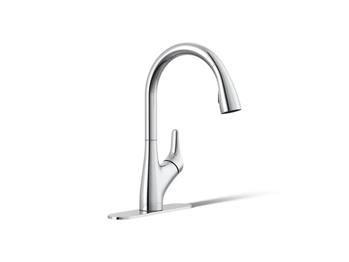 Kohler - Rival Pull Down Kitchen Faucet Polished Chrome