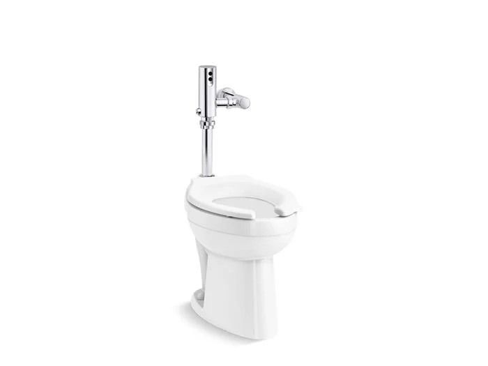Kohler - Highcliff Ultra Antimicrobial Toilet With Mach Tripoint Touchless Dc 1.0 Gpf Flushometer