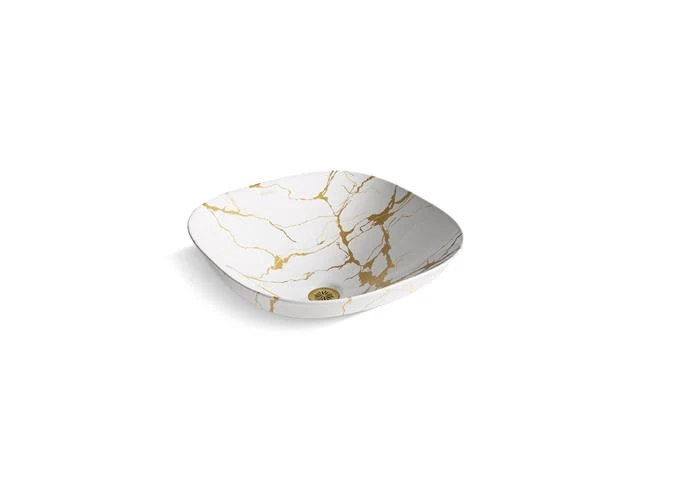 Kohler - Aureus Square Semi-Recessed Vessel