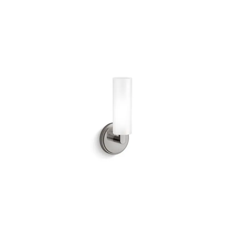 KOHLER Crue 4.75-in W 1-Light Modern Silver Wall Sconce