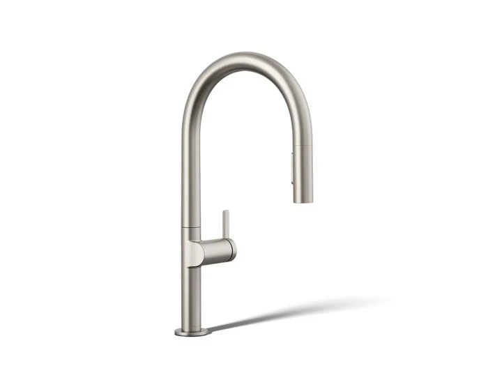 Kohler - Components Touchless Pull-Down Kitchen Sink Faucet With Two-Function Sprayhead Vibrant Stainless Steel