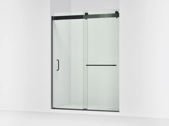 Kohler - Stoneridge 54-60 Inch W x 80-1/4 Inch H bypass shower door with 3/8 Inch-thick Crystal Clear glass Matte Black