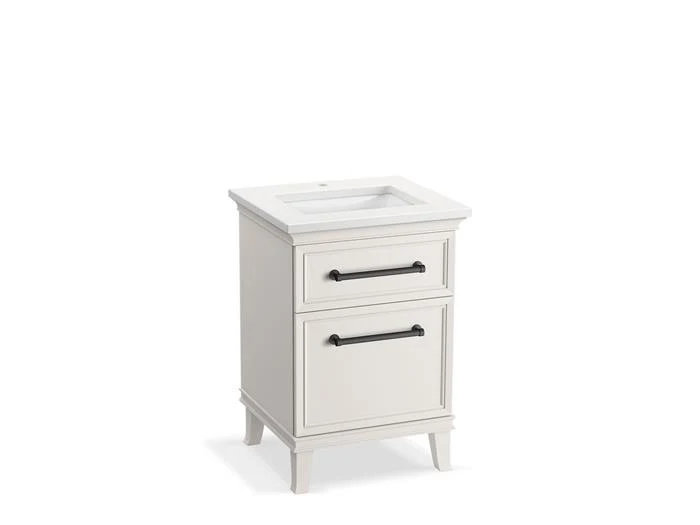 Kohler - Artifacts 24 Vanity Combo Linen White, Mmw, Matte Black