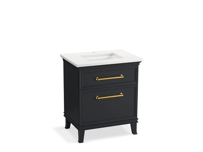 Kohler - Artifacts 30 Vanity Combo Slate Grey, Mmw, Brushed Brass