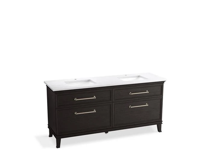 Kohler - Artifacts 72 Vanity Combo Carbon Oak, Est, Brushed Nickel