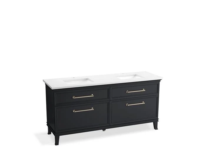 Kohler - Artifacts 72 Vanity Combo Slate Grey, Mmw, Brushed Nickel