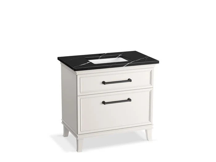 Kohler - Artifacts 36 Vanity Combo Linen White, Emq, Matte Black