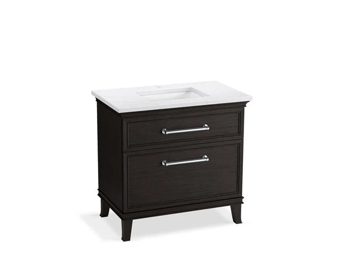 Kohler - Artifacts 36 Vanity Combo Carbon Oak, Est, Polished Chrome