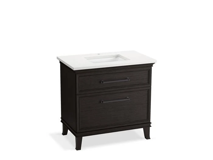 Kohler - Artifacts 36 Vanity Combo Carbon Oak, Mmw, Matte Blacka