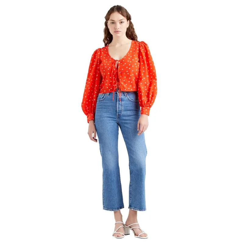 Blusa Levis Fawn Tie Blouse Estampado Blusa Levis Fawn Tie Blouse PP
