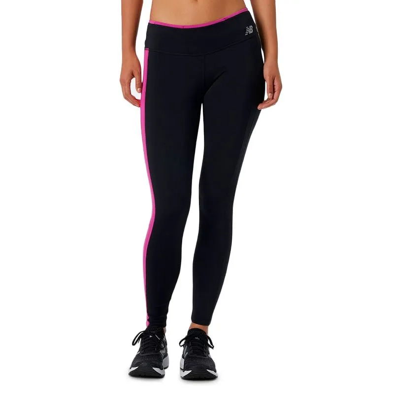 Calza New Balance Accelerate Colorblock Talle: S - Color: Negro