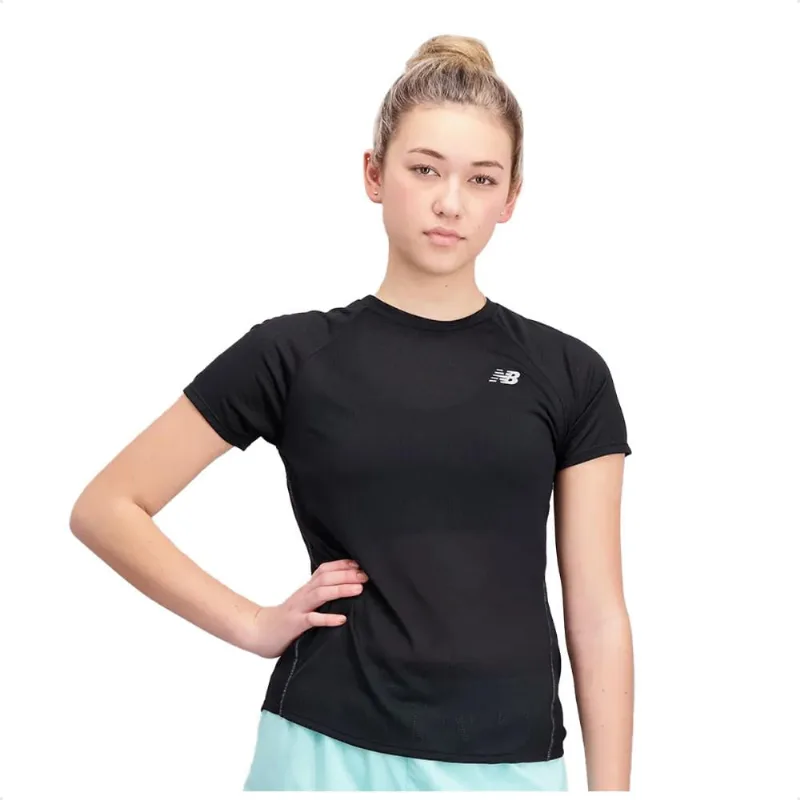 Camiseta New Balance Impact Run Feminina G / Preto