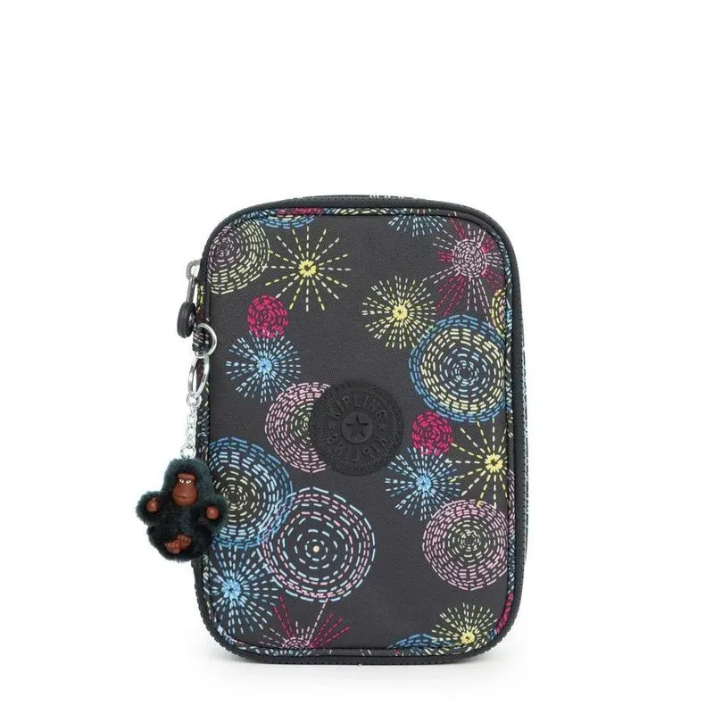 Estojo Kipling 100 Pens Estampado Homemade Stars Preto
