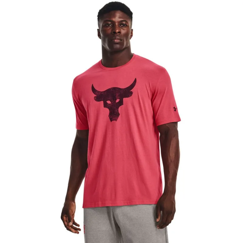 Camiseta de Treino Masculina Under Armour Rock Brahma Bull G Vermelho