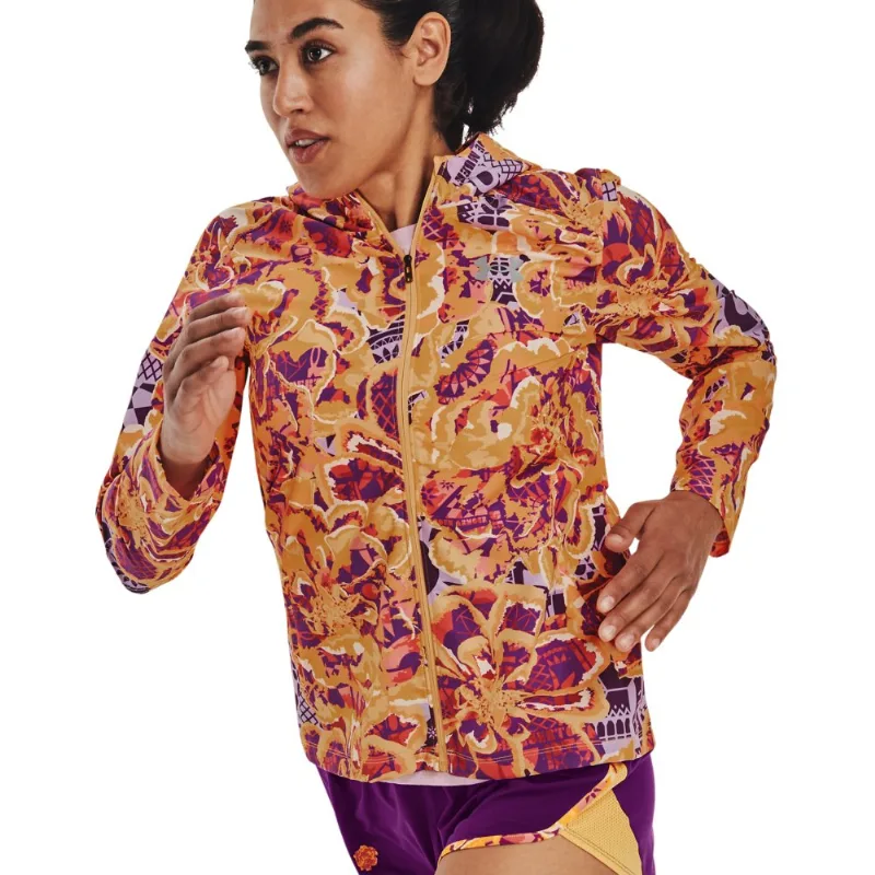 Jaqueta de Corrida Feminina Under Armour Storm Day Of The Dead P Amarelo