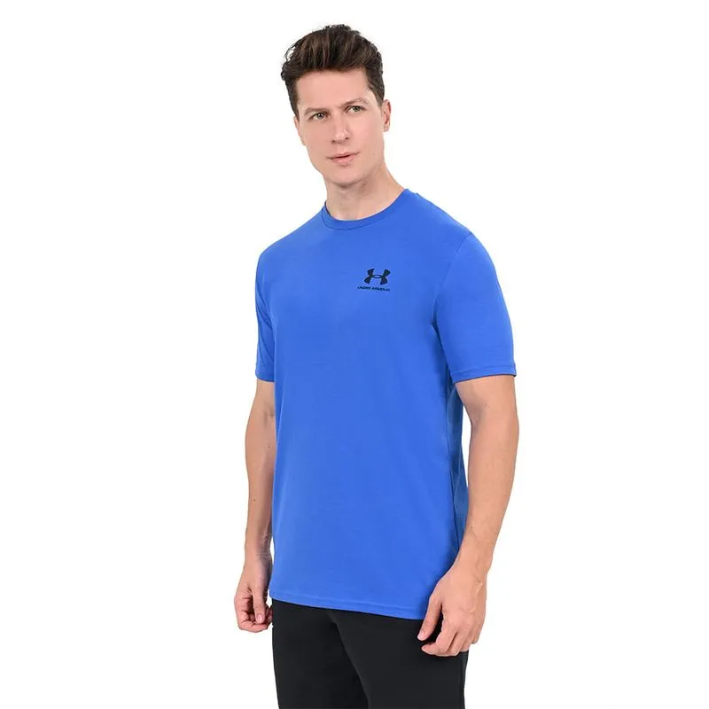 Camiseta de Treino Masculina Under Armour Left Chest GG / Azul
