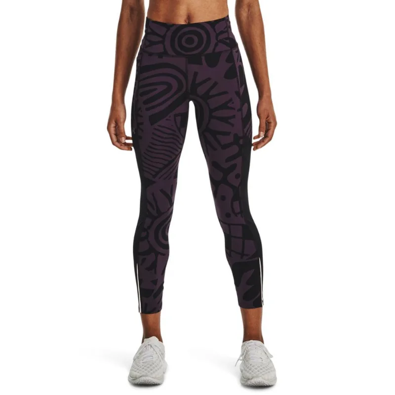 Legging de Corrida Feminina Under Armour Fly Fast Ankle Tight GG Roxo