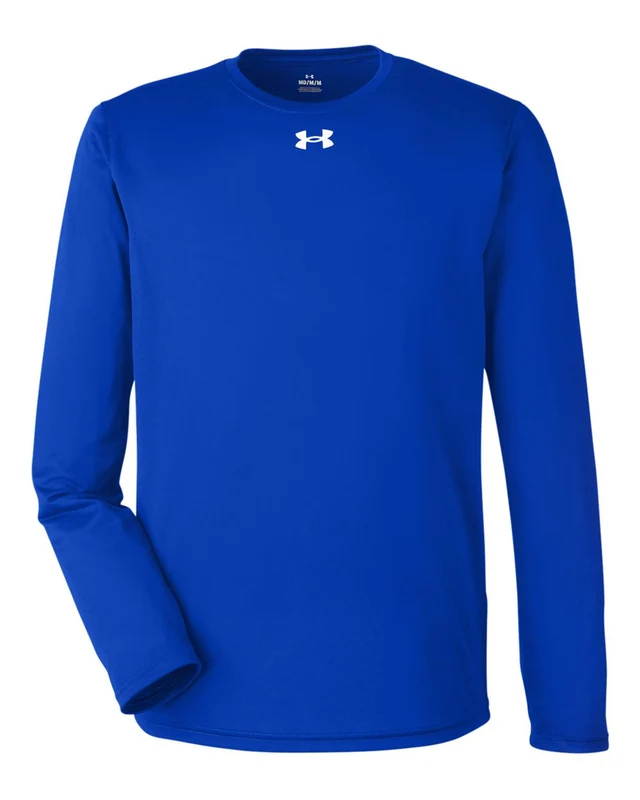 Under Armour 1376843 Team Tech Long Sleeve T-Shirt - Royal White Blue-Royal / Adult 4XL