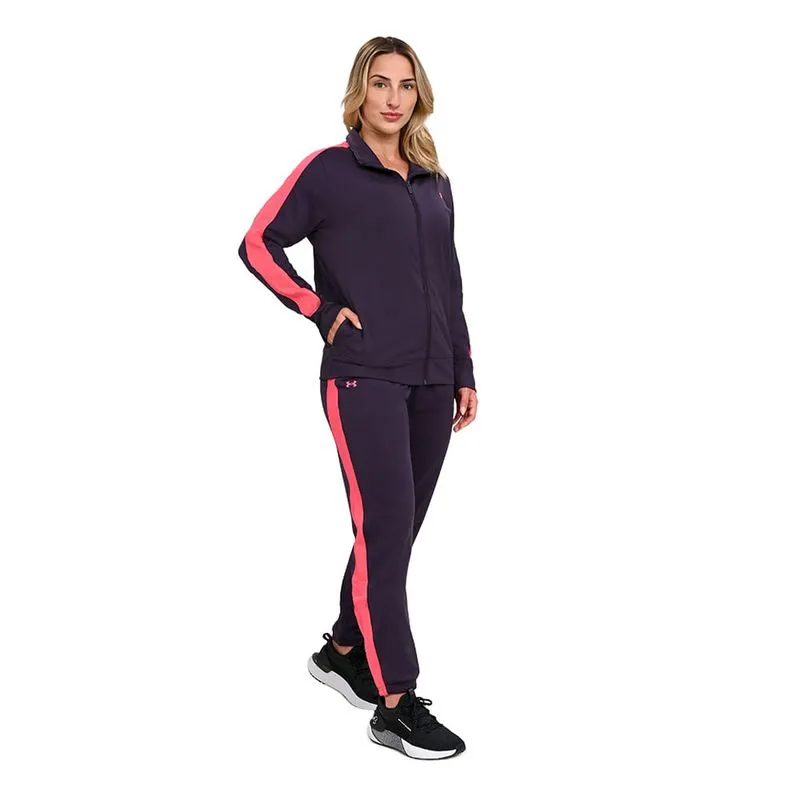 Conjunto de Agasalho de Treino Feminino Under Armour Tricot Tracksuit P / Preto