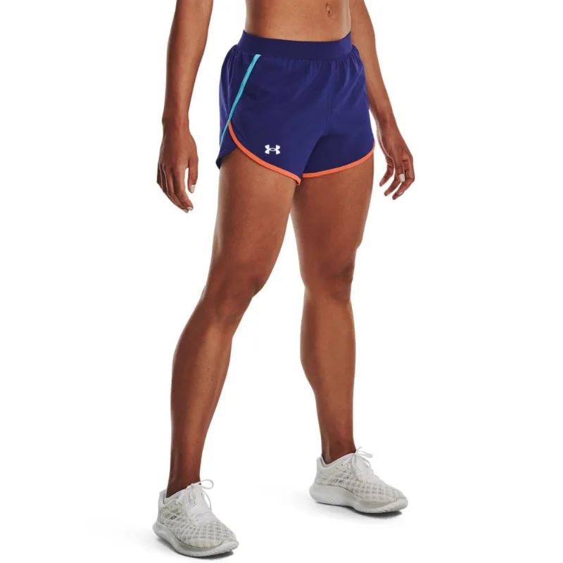 Shorts de Corrida Feminino Under Armour Fly-By 2.0 PP Azul