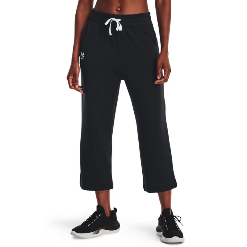 Calça Flare de Treino Feminina Under Armour Rival Terry Crop PP Preto