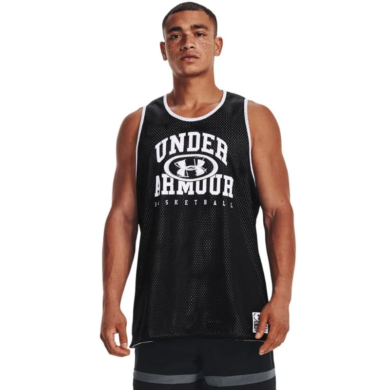 Regata de Basquete Under Armour Baseline Reversível Jersey GG Preto