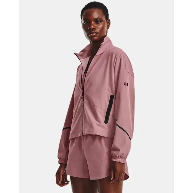 Jaqueta de Treino Feminina Under Armour Unstoppable PP Rosa